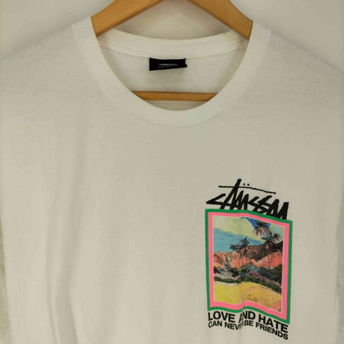ステューシー Stussy メキシコ製 Love and Hate Tee フロントプリント クルーネックTシャツ メンズ import:M