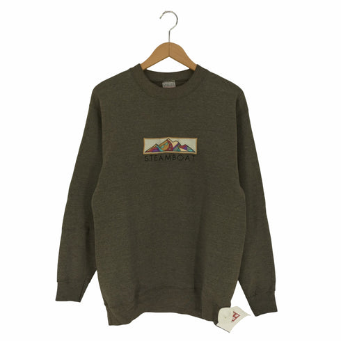 オニータ ONEITA 90s POWER-SWEATS フロント刺繍 クルーネックスウェット メンズ import:M