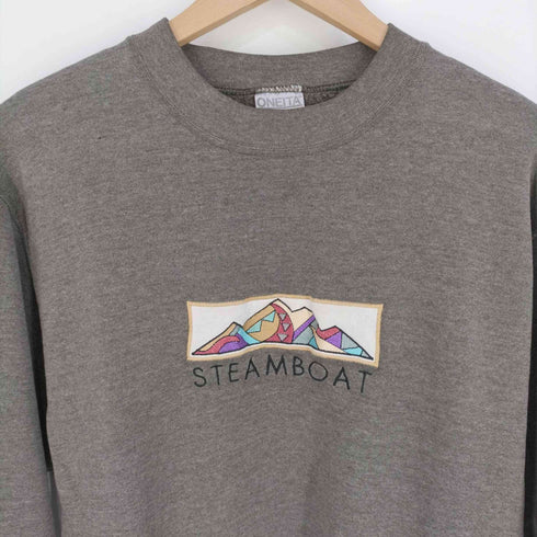 オニータ ONEITA 90s POWER-SWEATS フロント刺繍 クルーネックスウェット メンズ import:M