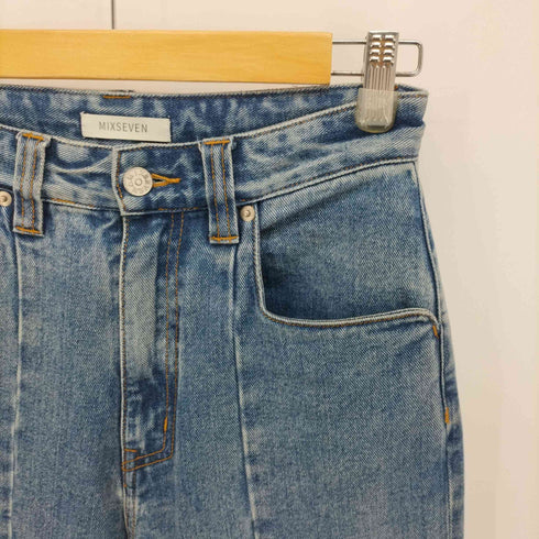 ミックスセブン MIXSEVEN センタープレスフレアデニムパンツ メンズ JPN:S
