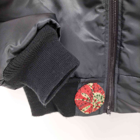 USA製 花柄パッチワーク MA-1 ジャケット レディース JPN:L
