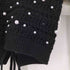 ザラ ZARA CROPPED KNIT SWEATER WITH PEARL BEADS レディース S