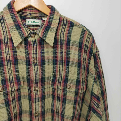 エルエルビーン L.L.Bean 90-2000s チェック柄 コットンワークシャツ メンズ import:L