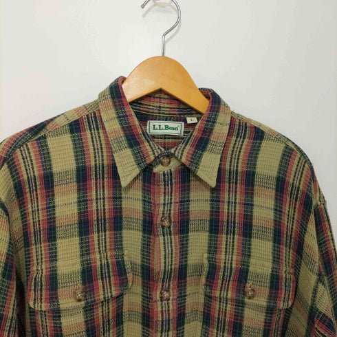エルエルビーン L.L.Bean 90-2000s チェック柄 コットンワークシャツ メンズ import:L