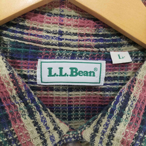 エルエルビーン L.L.Bean 90-2000s チェック柄 コットンワークシャツ メンズ import:L