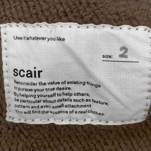 スケアー scair Hard Twist Half Zip スウェットヘビーウェイト ハーフジップスウェット メンズ 2