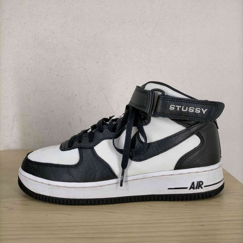 ステューシー Stussy Air Force 1 Mid Black and Light Bone メンズ JPN:26