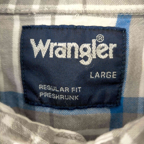 ラングラー Wrangler チェック ウエスタンシャツ メンズ import:L