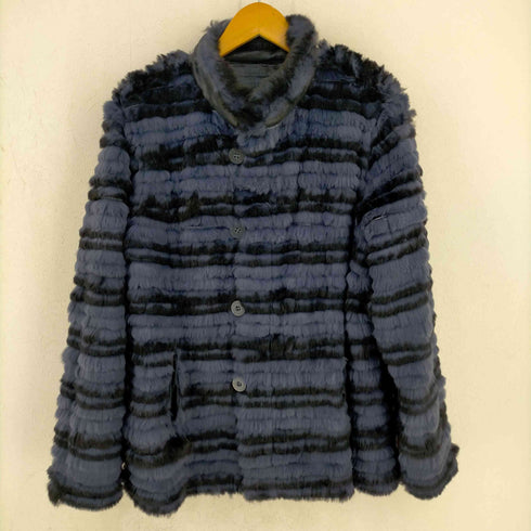 リバーシブル ラビットファー ジャケット レディース M-L