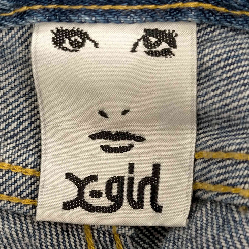 エックスガール X-girl CONTRAST DENIM PANTS レディース JPN:0