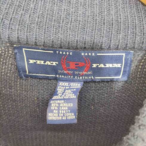 ファット ファーム PHAT FARM 90-2000s モックネックプルオーバーニット メンズ XXXL