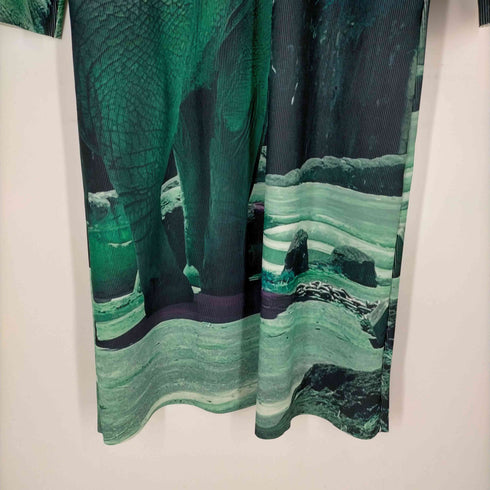 ノン トーキョー NON TOKYO 2023AW RIB HI-NECK ONE PIECE エレファント レディース FREE