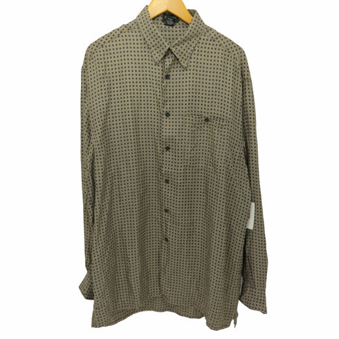 フメイ RISCATTO 総シルク 総柄 ロングスリーブシャツ メンズ LT