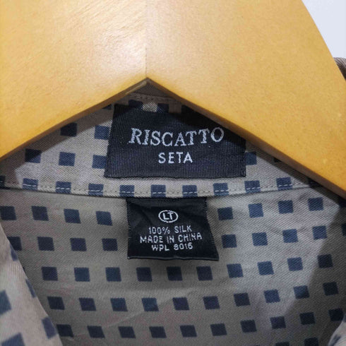 フメイ RISCATTO 総シルク 総柄 ロングスリーブシャツ メンズ LT
