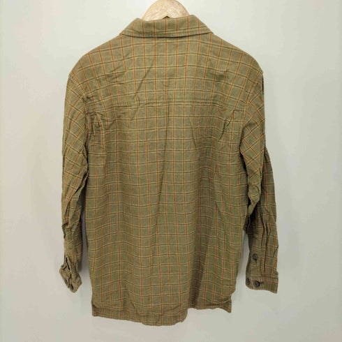 ザスコッチハウス The Scotch House チェック柄 オープンカラー ワークシャツ メンズ import:L