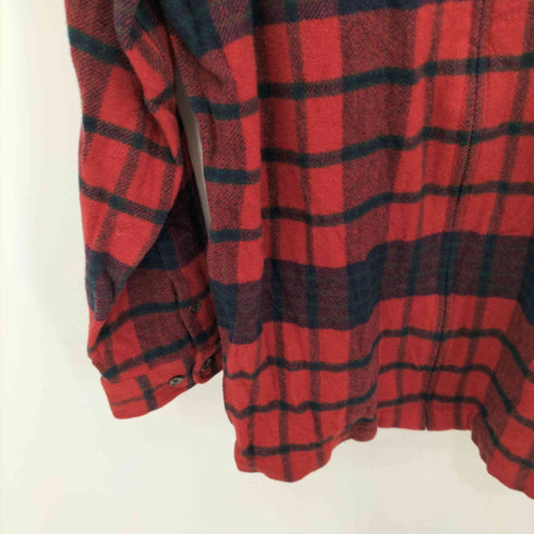 ローレンラルフローレン LAUREN RALPH LAUREN チェック柄 ラムウール ジップアップジャケット レディース import:L