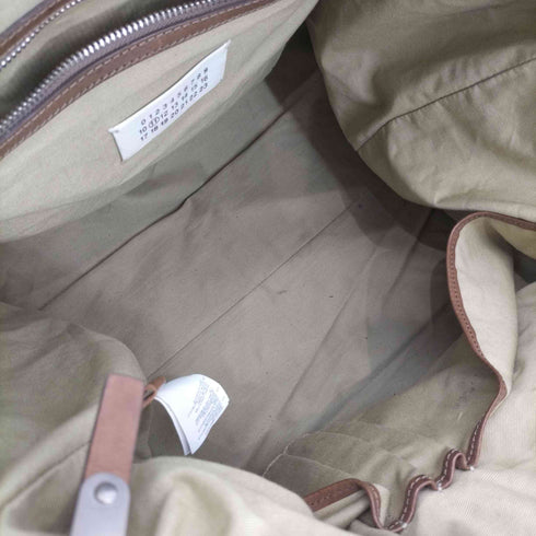 メゾンマルタンマルジェラ Maison Martin Margiela 2013SS レザー切替 2Wayキャンバスボストン ショルダーバッグ メンズ