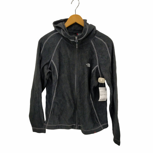 ザノースフェイス THE NORTH FACE 13AW POLARTEC 刺繍ロゴ ステッチ フリースパーカー レディース L