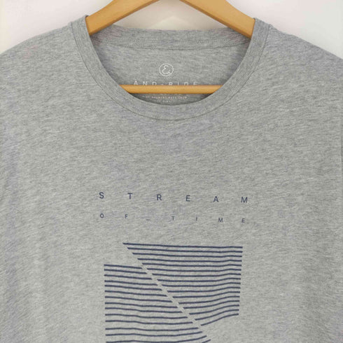 ユナイテッドアローズグリーンレーベルリラクシング UNITED ARROWS green label relaxing SC AND-RIDE STREAM プリント Tシャツ メンズ JPN:L