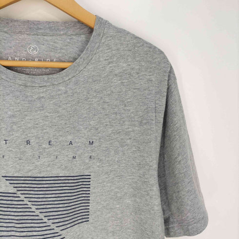 ユナイテッドアローズグリーンレーベルリラクシング UNITED ARROWS green label relaxing SC AND-RIDE STREAM プリント Tシャツ メンズ JPN:L