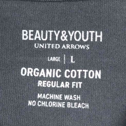 ビューティーアンドユースユナイテッドアローズ BEAUTY & YOUTH UNITED ARROWS BY STABLE オーガニックコットン 1ポケット Vネック Tシャツ メンズ JPN:L