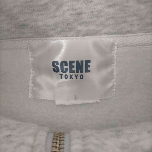 SCENE TOKYO 両面プリント ハーフジップスウェット レディース JPN:L