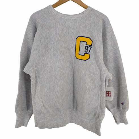 チャンピオン Champion 90S REVERSE WEAVE 刺繍タグ後期 メキシコ製 両面 カレッジプリント スウェット メンズ import:M
