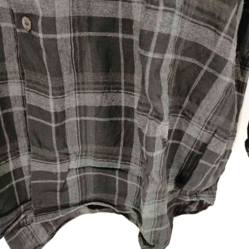 コムデギャルソンオム COMME des GARCONS HOMME AD1999 田中オム 田中期レーヨン100% チェックシャツ メンズ