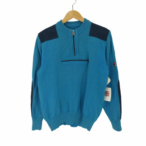 フィラ FILA 80S カンガルーポケット ハーフジップ コマンドセーター メンズ