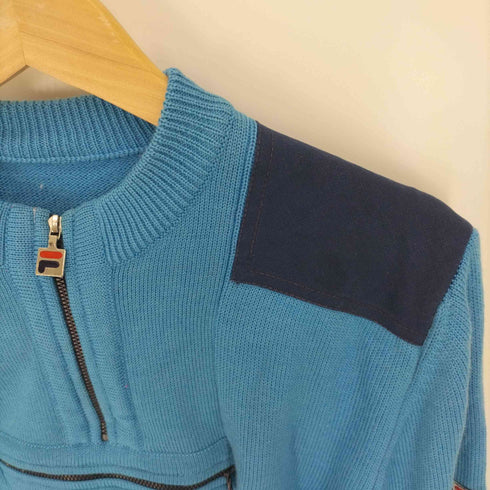 フィラ FILA 80S カンガルーポケット ハーフジップ コマンドセーター メンズ