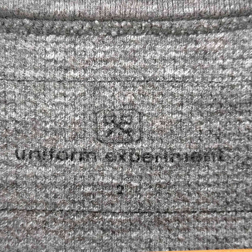 ユニフォームエクスペリメント uniform experiment サーマル 袖切替 半袖 Tシャツ メンズ JPN:2