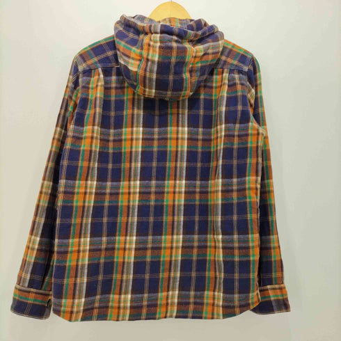 バーンズ アウト フィッターズ BARNS OUT FITTERS MADE IN JAPAN チェック ジップアップパーカー メンズ 38