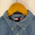 トミーヒルフィガー TOMMY HILFIGER 刺繍ロゴ ボタンダウン デニムシャツ メンズ L
