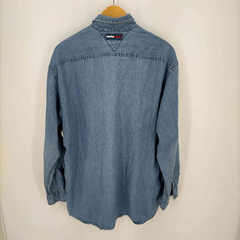 トミーヒルフィガー TOMMY HILFIGER フラッグロゴ デニムシャツ メンズ M