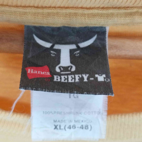 ヘインズ Hanes 00S 企業ロゴ 前面プリント クルーネックTシャツ メンズ import:XL