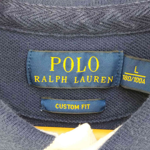 ポロラルフローレン POLO RALPH LAUREN CUSTOM FIT ロゴワッペン ナンバリング 67 ポロシャツ メンズ import:L