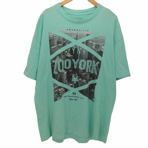 ズーヨーク ZOO YORK 前面プリント クルーネックTシャツ メンズ import:XL