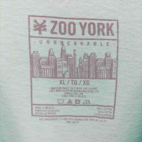 ズーヨーク ZOO YORK 前面プリント クルーネックTシャツ メンズ import:XL