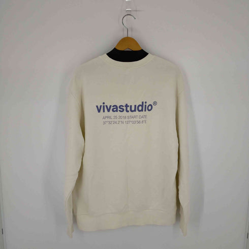 ビバスタジオ vivastudio クルーネックプリントスウェット メンズ import:L