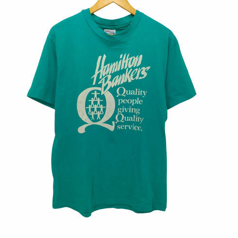 ヘインズ Hanes 90S 両面プリント クルーネックTシャツ メンズ import:L