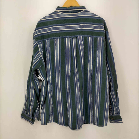 ルートロクジュウロク ROUTE66 ボタンダウン マルチカラーストライプシャツ メンズ 3XL