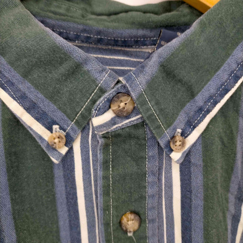ルートロクジュウロク ROUTE66 ボタンダウン マルチカラーストライプシャツ メンズ 3XL