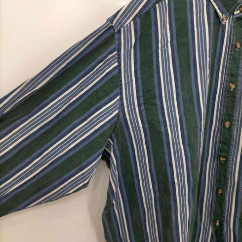 ルートロクジュウロク ROUTE66 ボタンダウン マルチカラーストライプシャツ メンズ 3XL