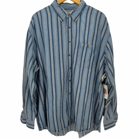 フィールドマスター fieldmaster ボタンダウン ストライプシャツ メンズ 2XL