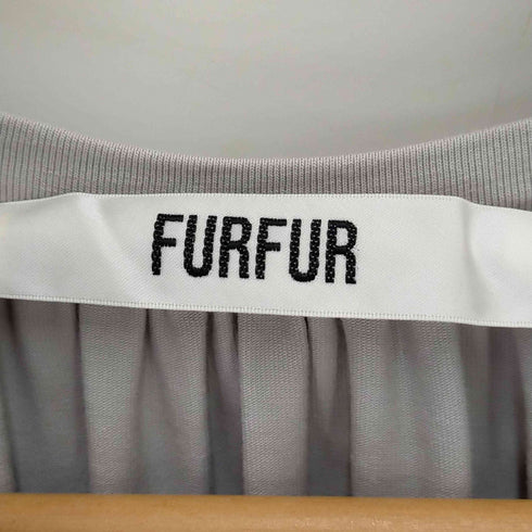 ファーファー furfur ティアードパフカットソーワンピース レディース F