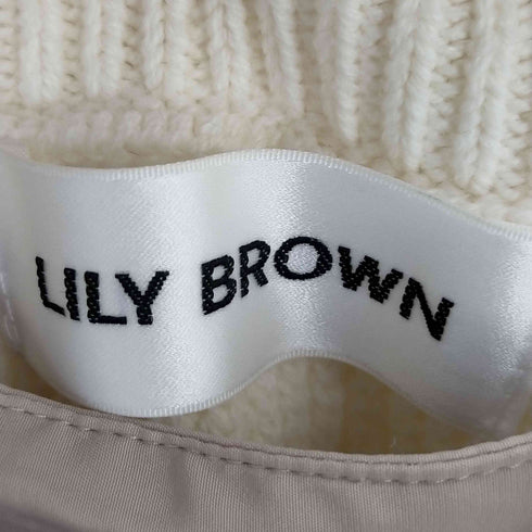 リリーブラウン Lily Brown ニットベストレイヤードワンピース レディース one