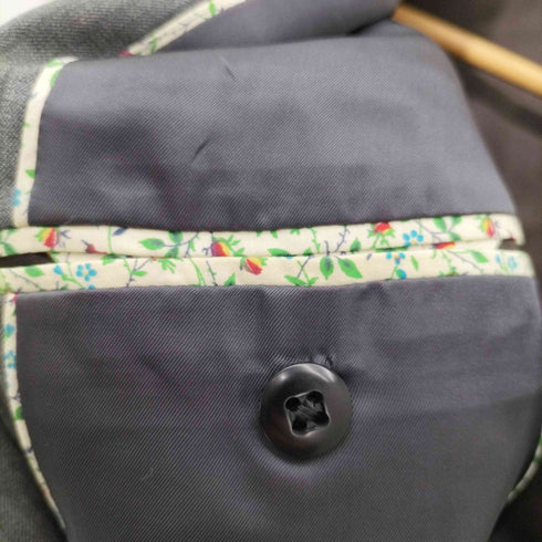 ポールスミスロンドン Paul Smith LONDON 2Bシングルテーラードジャケット 裏地花柄パイピング 背抜き メンズ 90 76 170