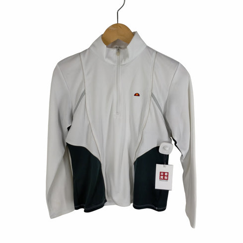 エレッセ ellesse モックネック ハーフジップ 長袖Tシャツ ゴルフウェア レディース JPN:M
