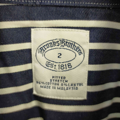 ブルックスブラザーズ BROOKS BROTHERS 2枚襟 ストライプスキッパーシャツ レディース 2