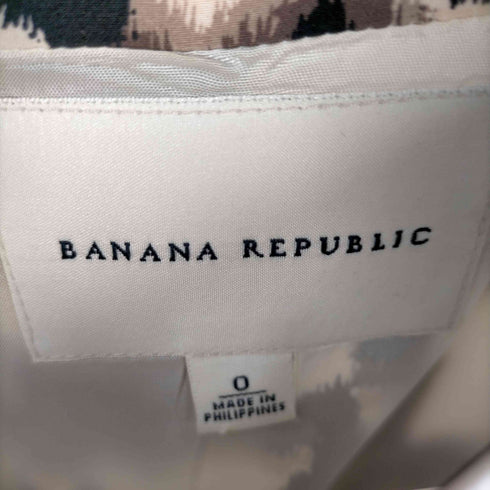 バナナリパブリック BANANA REPUBLIC シルク混 総柄ワンピース レディース JPN:0